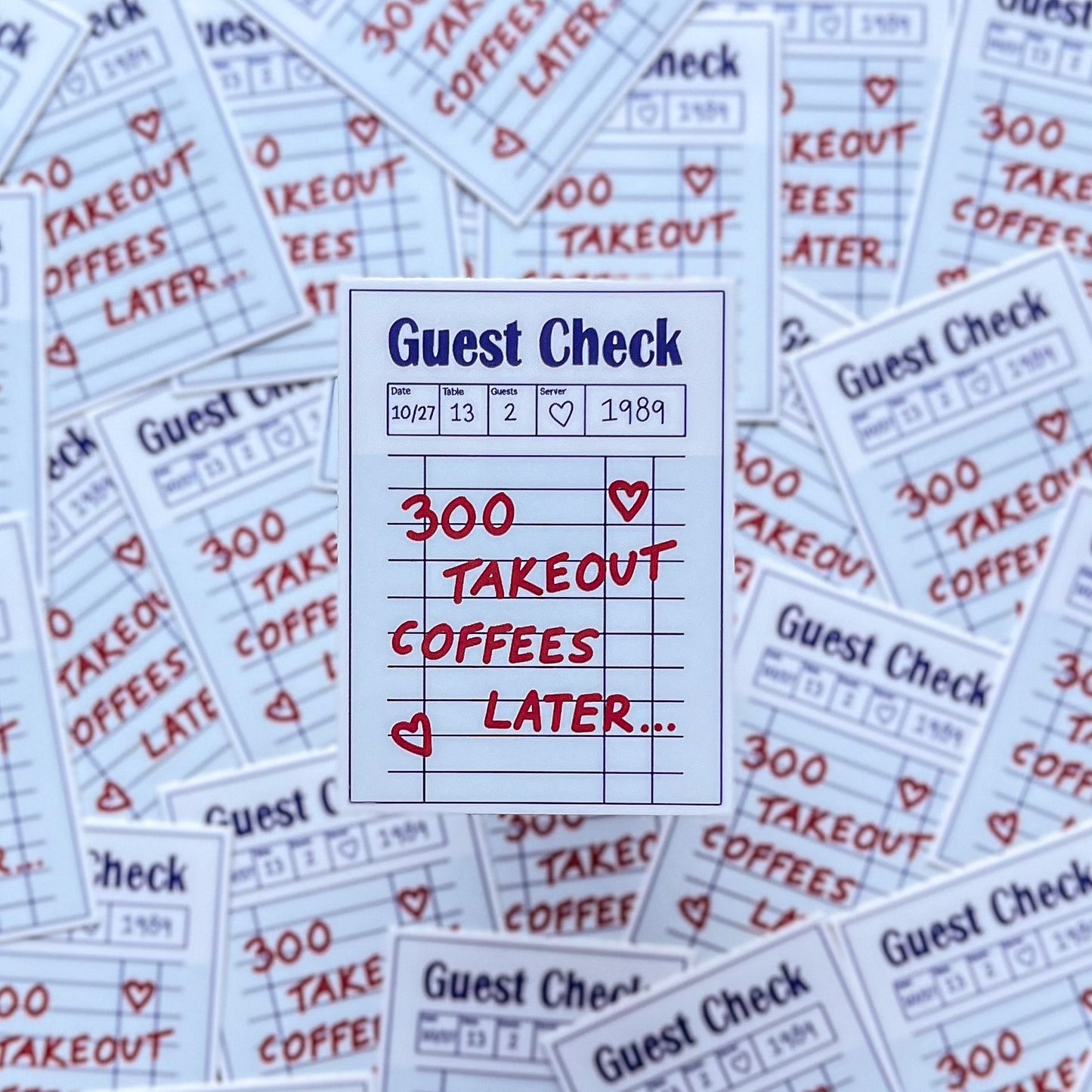 Is It Over Now? Guest Check Sticker